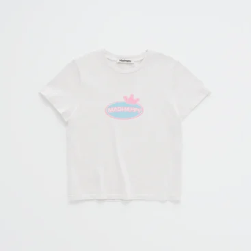 White Crown Shrunken T-shirt