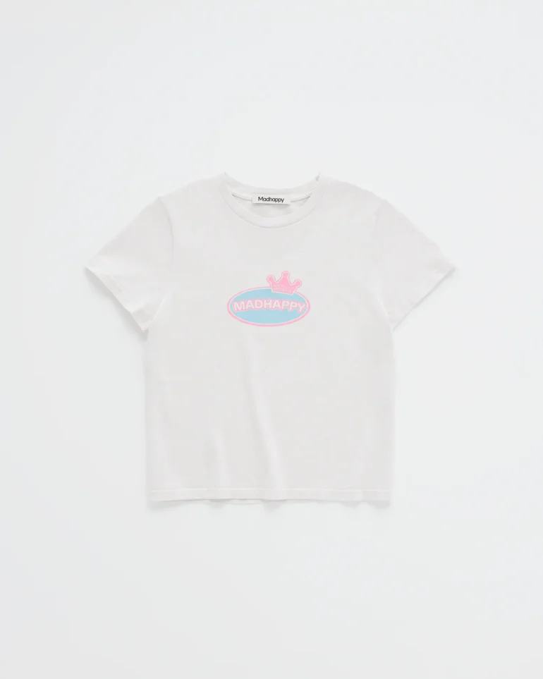 White Crown Shrunken T-shirt