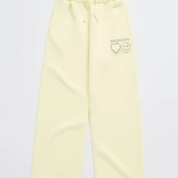 Madhappy Dazzle Fleece Straight Sweatpants Lemon-Ice