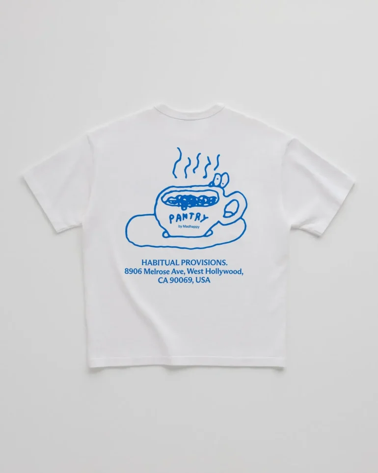 White Madhappy Pantry Friends T-shirt